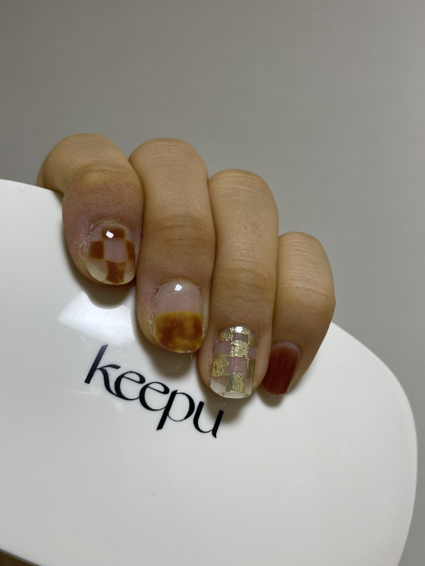keepu Vintage Couch Custom Nails Gel Tube