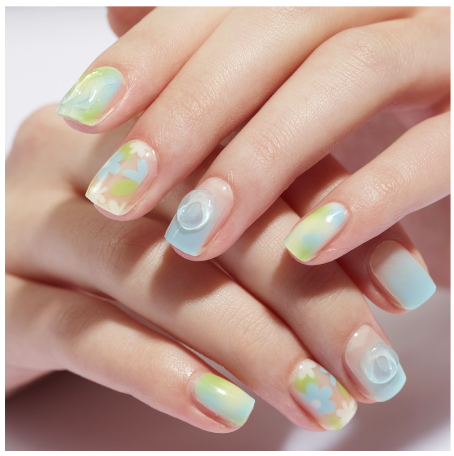 keepu Flower Shower Custom Nails Gel Tube