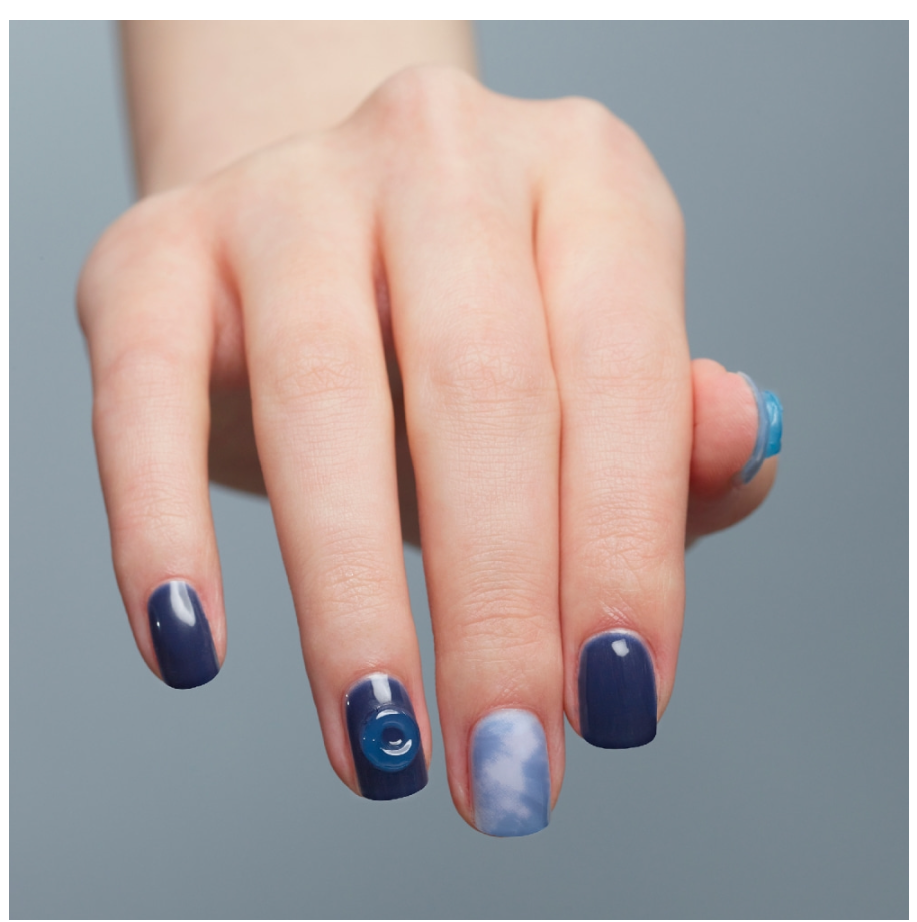 keepu Indigo Tie-Dye Custom Nails Gel Tube