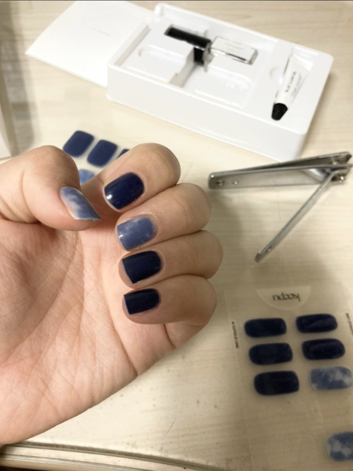 keepu Indigo Tie-Dye Custom Nails Gel Tube