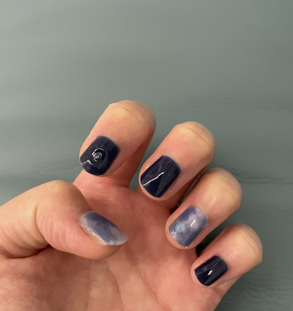 keepu Indigo Tie-Dye Custom Nails Gel Tube