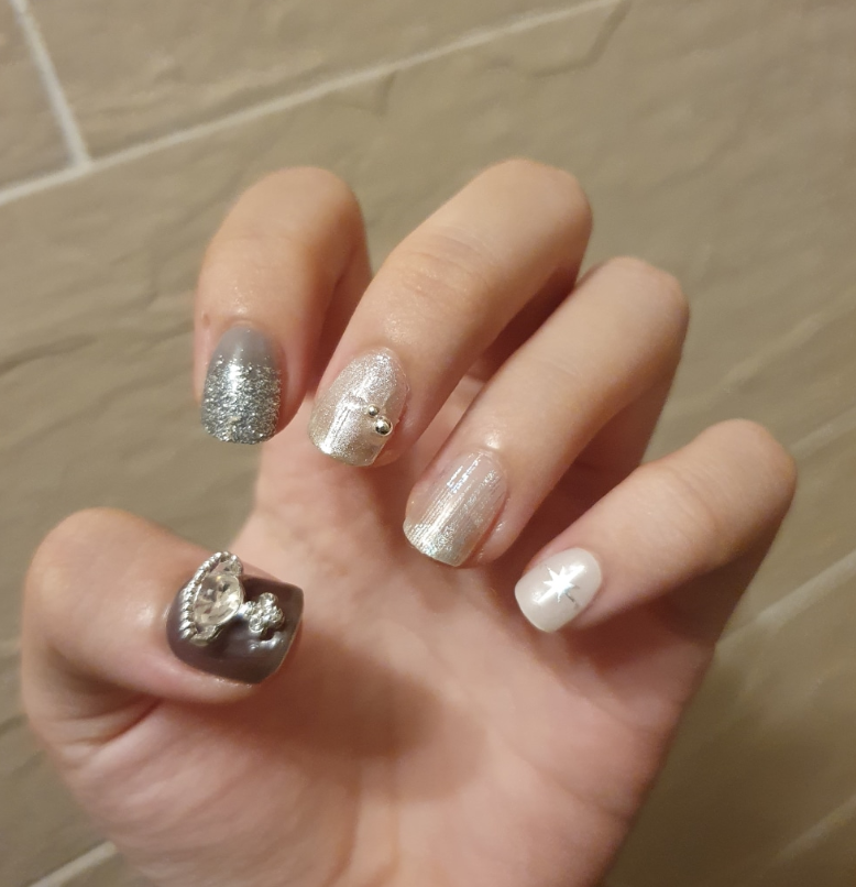 keepu Phantom Custom Nails Silver Mirror Powder