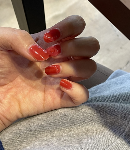 keepu Red on Red Custom Nails Gel Tube