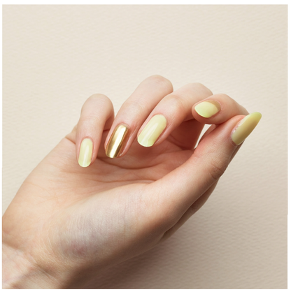 keepu Vanilla Latte Custom Nails Golden Mirror Powder